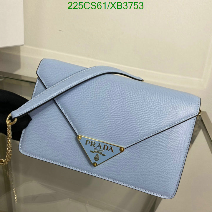 Prada Bag-(Mirror)-Diagonal- Code: XB3753 $: 225USD