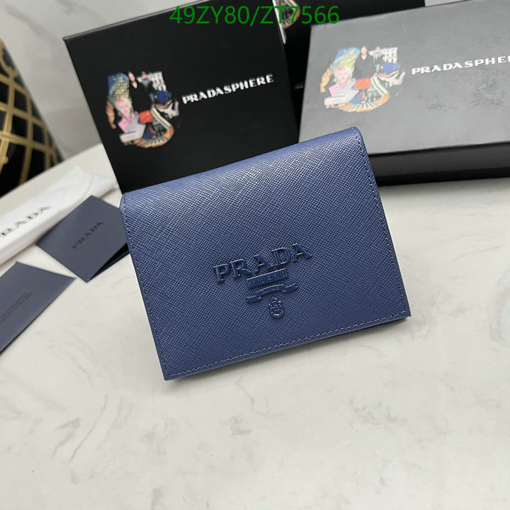 Prada Bag-(4A)-Wallet- Code: ZT7566 $: 49USD