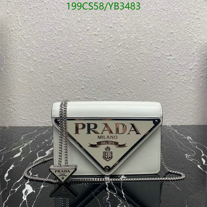 Prada Bag-(Mirror)-Diagonal- Code: YB3483 $: 199USD