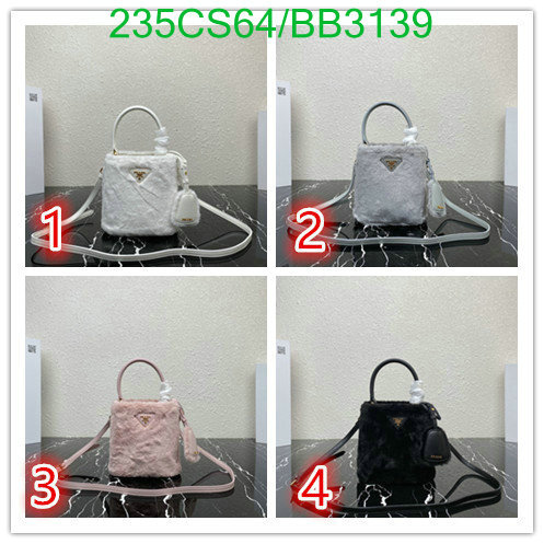 Prada Bag-(Mirror)-Diagonal- Code: BB3139 $: 235USD