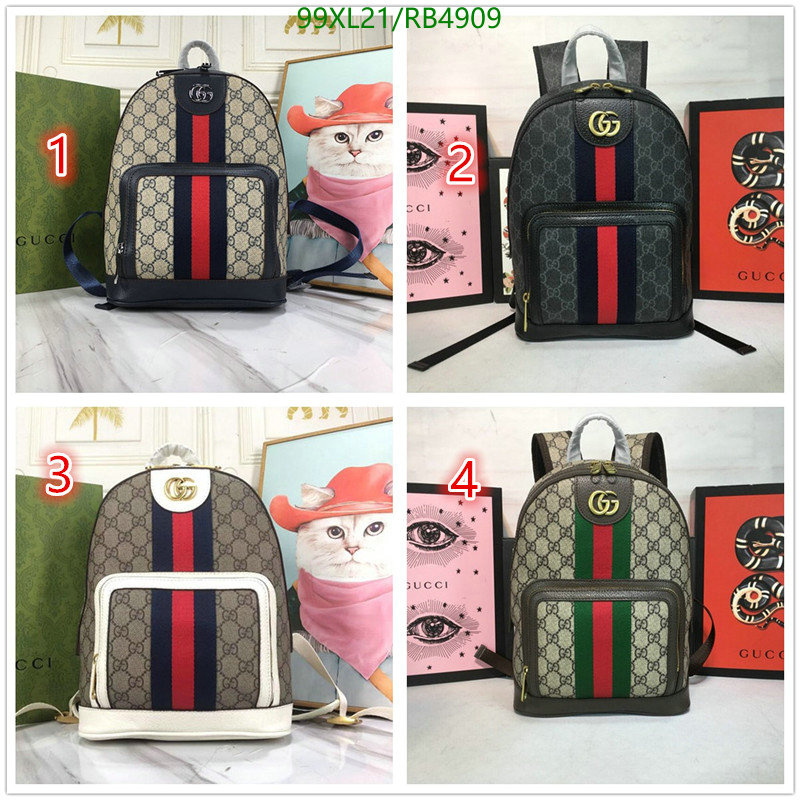 Gucci Bag-(4A)-Backpack- Code: RB4909 $: 99USD
