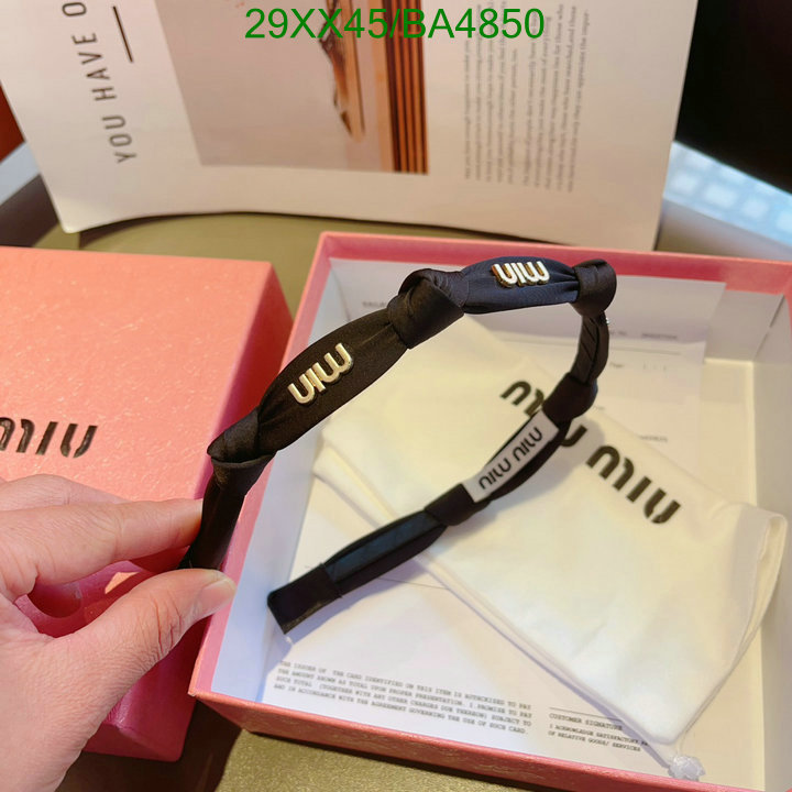 Headband-MIU MIU Code: BA4850 $: 29USD