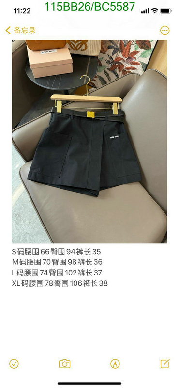 Clothing-MIUMIU Code: BC5587 $: 115USD