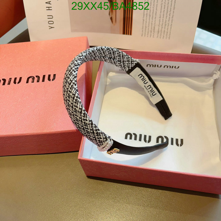 Headband-MIU MIU Code: BA4852 $: 29USD