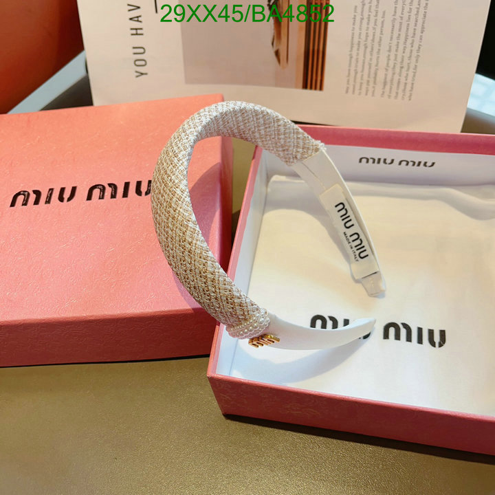 Headband-MIU MIU Code: BA4852 $: 29USD