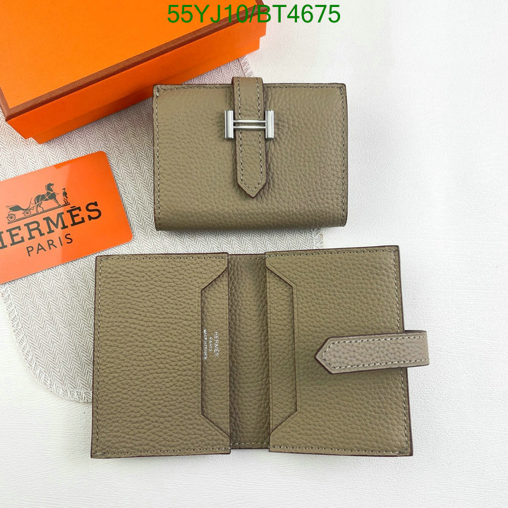 Hermes Bag-(4A)-Wallet- Code: BT4675 $: 55USD