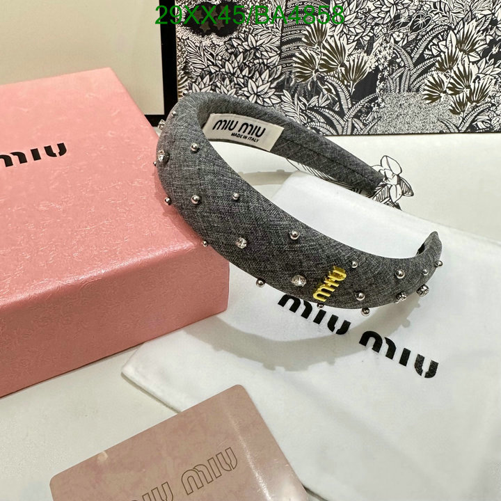 Headband-MIU MIU Code: BA4858 $: 29USD