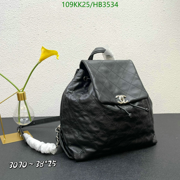 Chanel Bag-(4A)-Backpack- Code: HB3534 $: 109USD