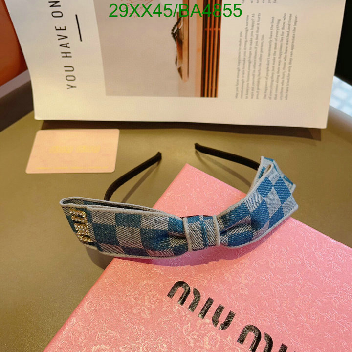 Headband-MIU MIU Code: BA4855 $: 29USD