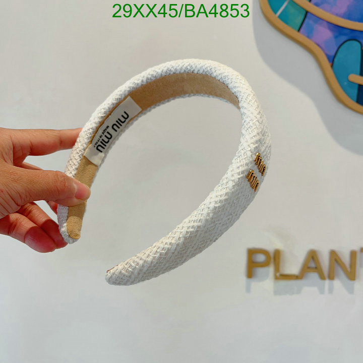 Headband-MIU MIU Code: BA4853 $: 29USD