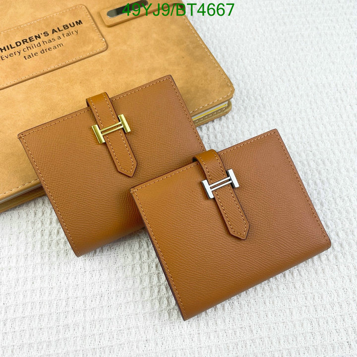 Hermes Bag-(4A)-Wallet- Code: BT4667 $: 49USD