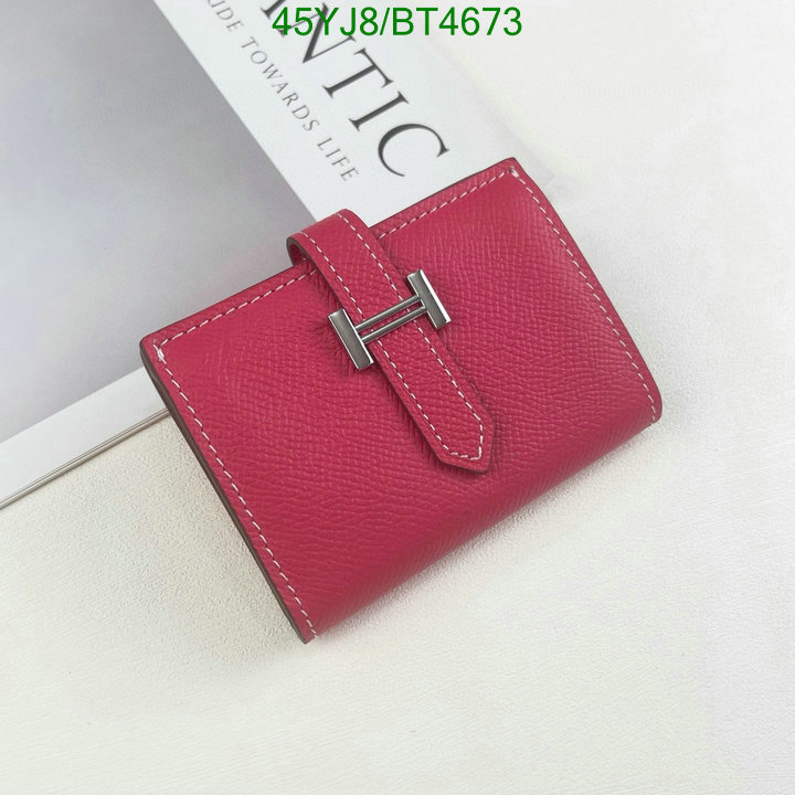 Hermes Bag-(4A)-Wallet- Code: BT4673 $: 45USD