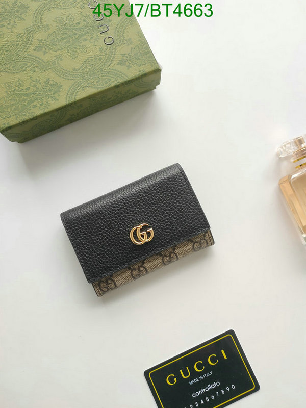 Gucci Bag-(4A)-Wallet- Code: BT4663 $: 45USD