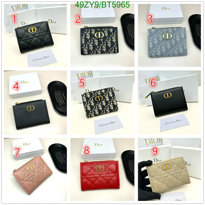 Dior Bag-(4A)-Wallet- Code: BT5965 $: 49USD