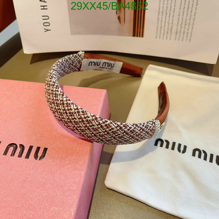 Headband-MIU MIU Code: BA4852 $: 29USD