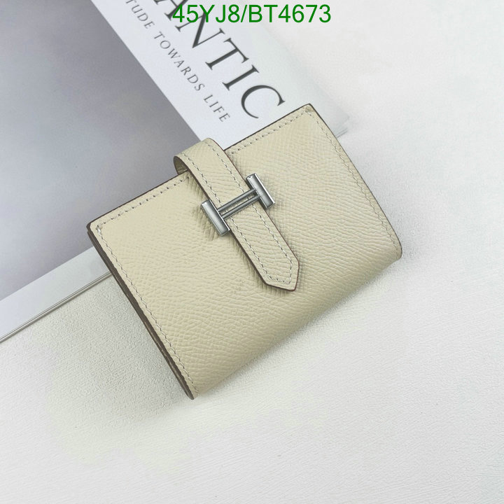 Hermes Bag-(4A)-Wallet- Code: BT4673 $: 45USD