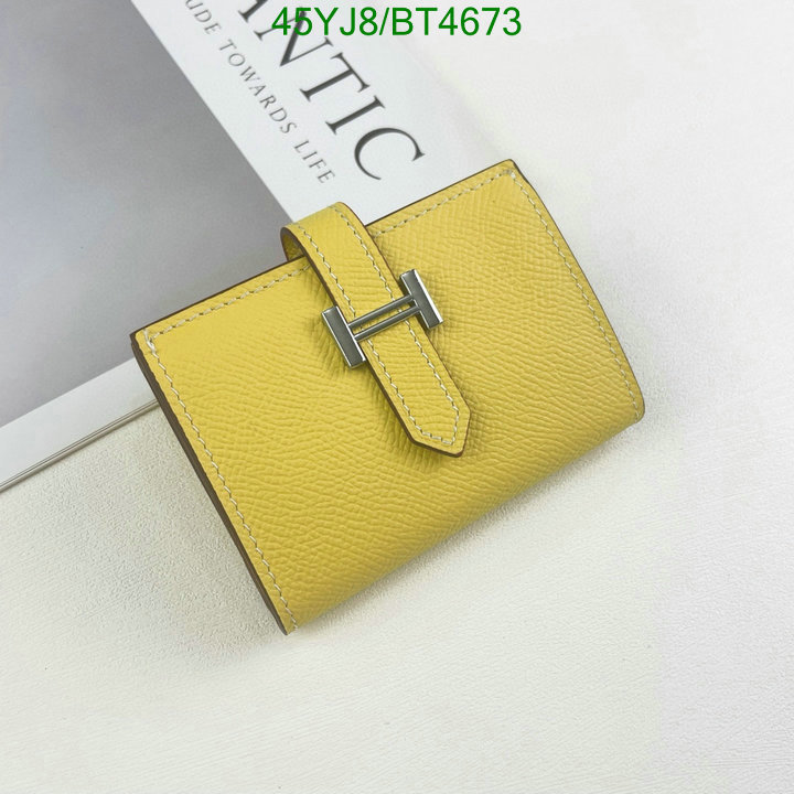 Hermes Bag-(4A)-Wallet- Code: BT4673 $: 45USD