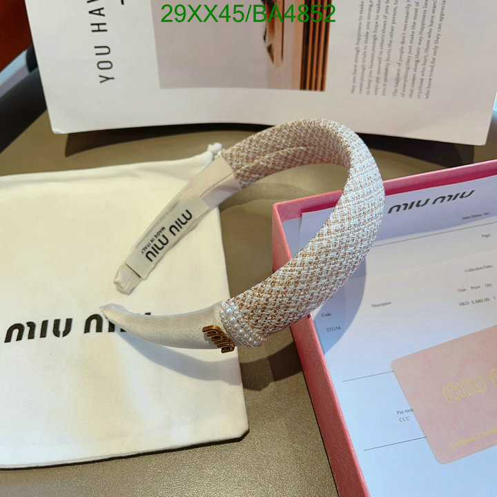 Headband-MIU MIU Code: BA4852 $: 29USD