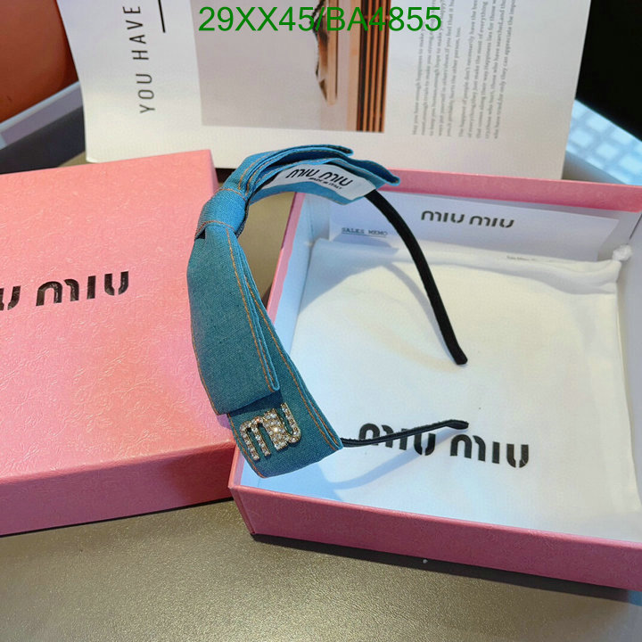 Headband-MIU MIU Code: BA4855 $: 29USD