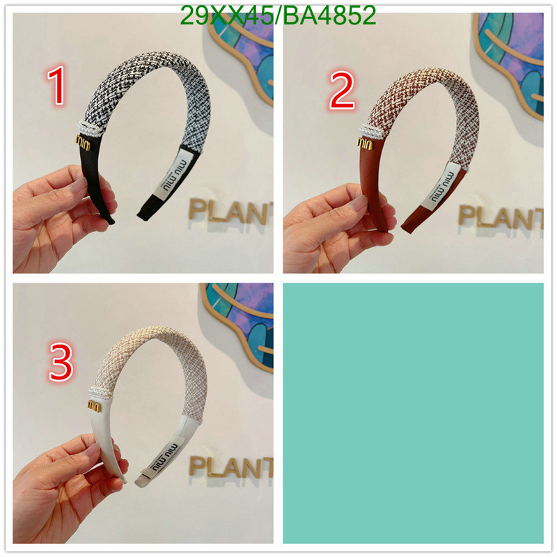 Headband-MIU MIU Code: BA4852 $: 29USD