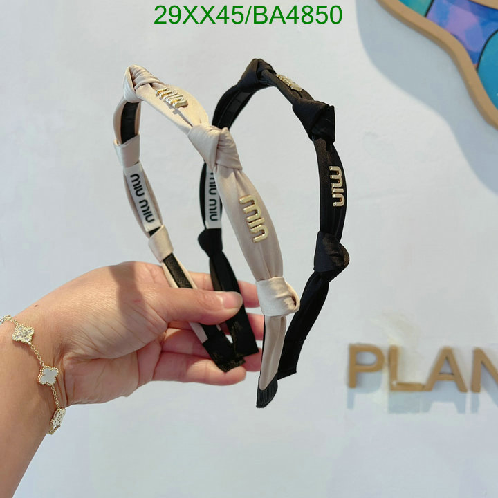 Headband-MIU MIU Code: BA4850 $: 29USD