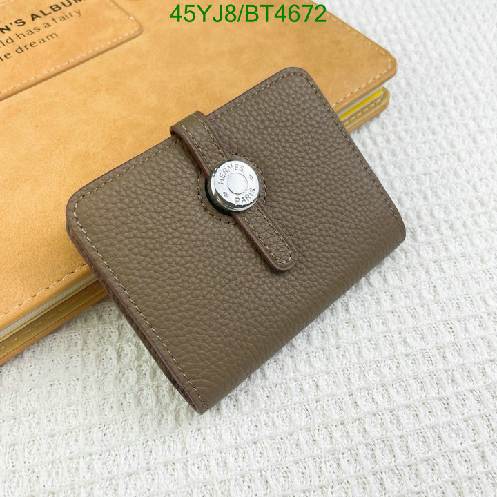 Hermes Bag-(4A)-Wallet- Code: BT4672 $: 45USD