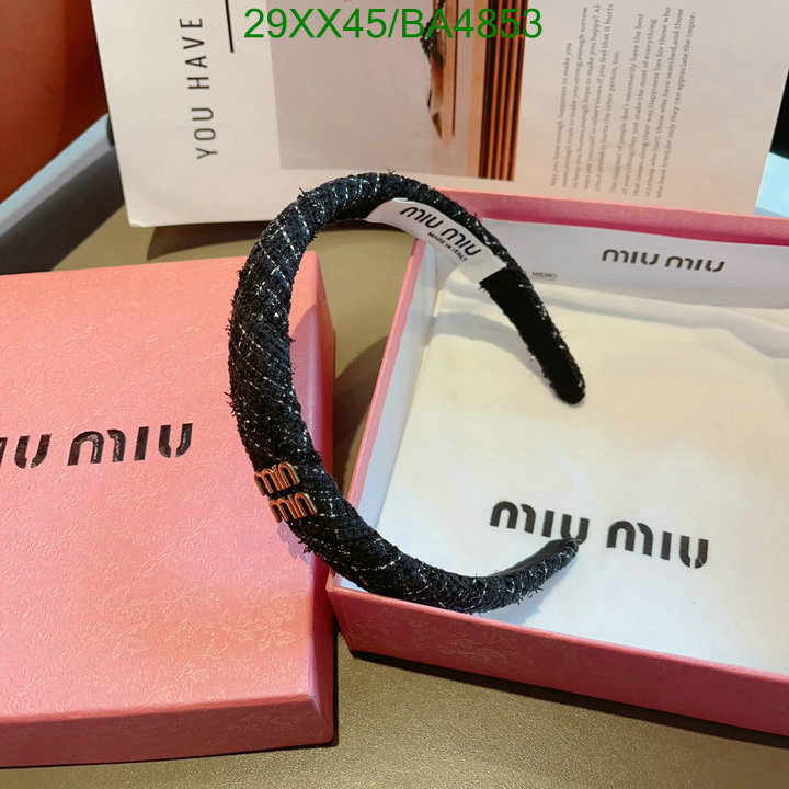 Headband-MIU MIU Code: BA4853 $: 29USD