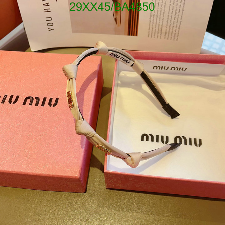 Headband-MIU MIU Code: BA4850 $: 29USD