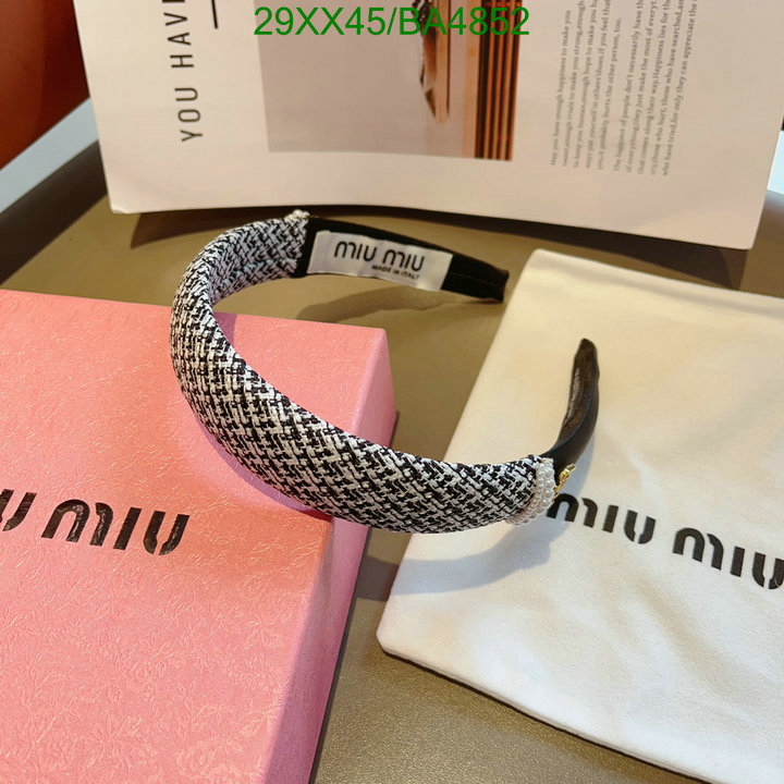 Headband-MIU MIU Code: BA4852 $: 29USD