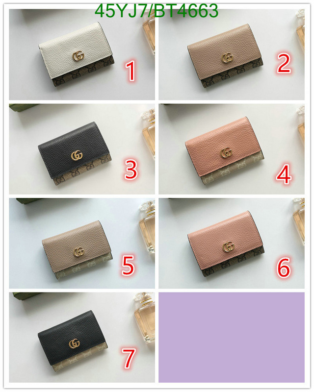 Gucci Bag-(4A)-Wallet- Code: BT4663 $: 45USD