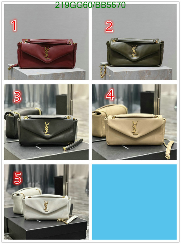 YSL Bag-(Mirror)-Crossbody- Code: BB5670 $: 219USD