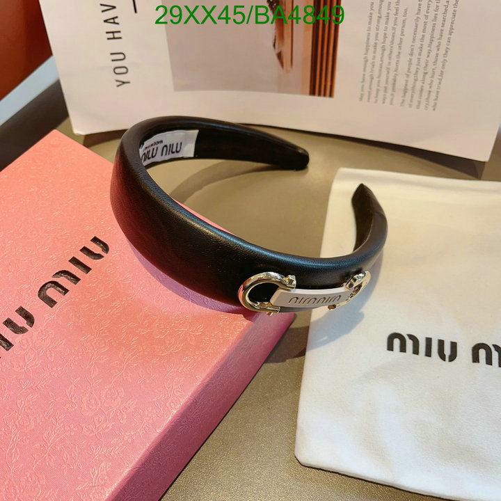 Headband-MIU MIU Code: BA4849 $: 29USD