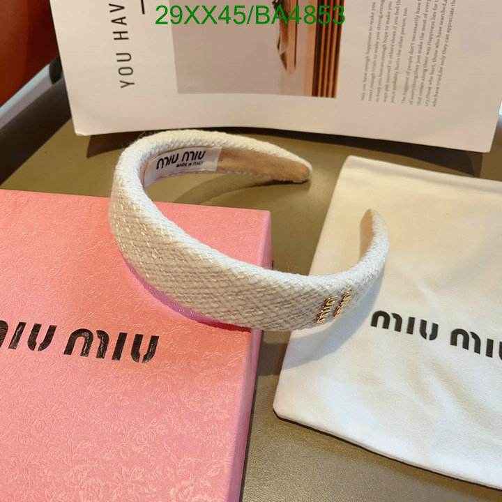Headband-MIU MIU Code: BA4853 $: 29USD