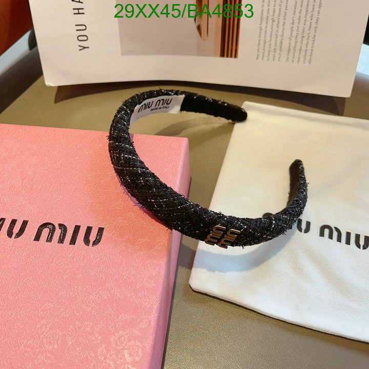 Headband-MIU MIU Code: BA4853 $: 29USD