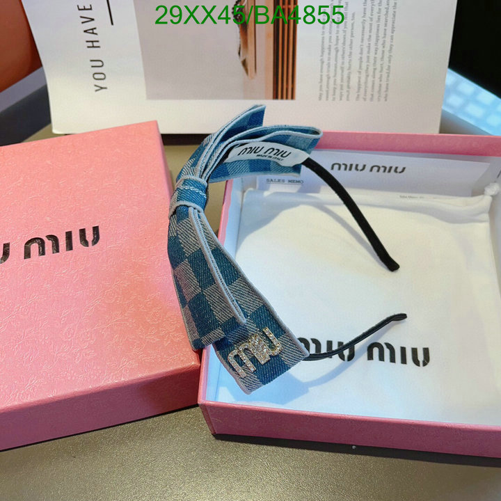 Headband-MIU MIU Code: BA4855 $: 29USD