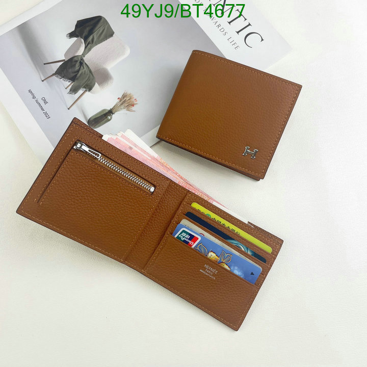Hermes Bag-(4A)-Wallet- Code: BT4677 $: 49USD