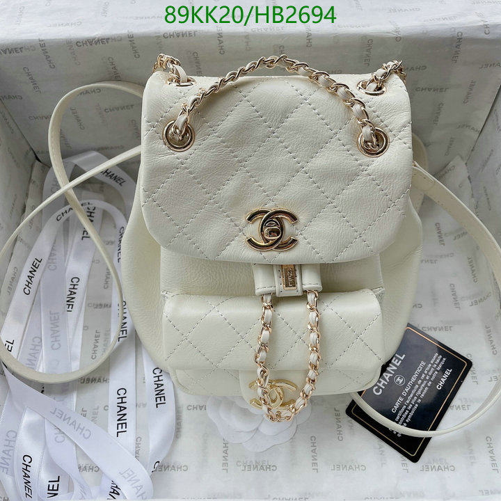 Chanel Bag-(4A)-Backpack- Code: HB2694 $: 89USD