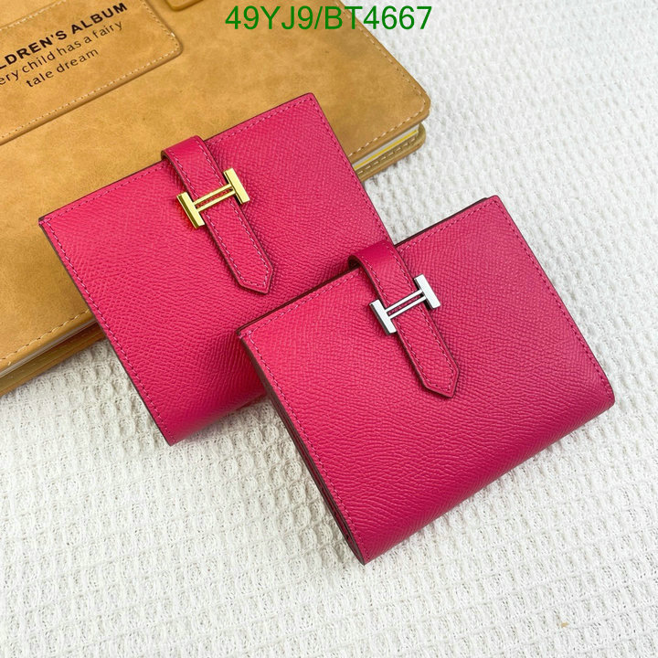 Hermes Bag-(4A)-Wallet- Code: BT4667 $: 49USD