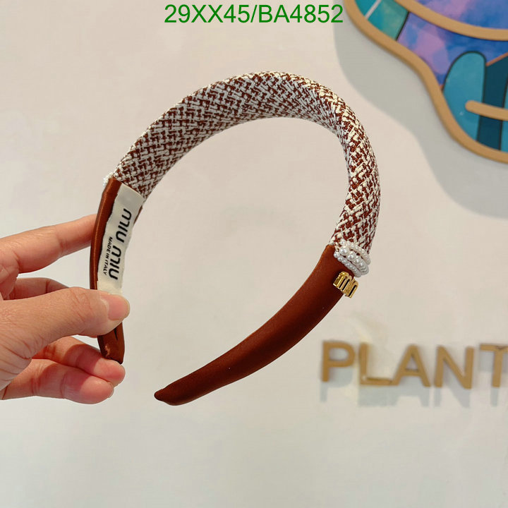 Headband-MIU MIU Code: BA4852 $: 29USD