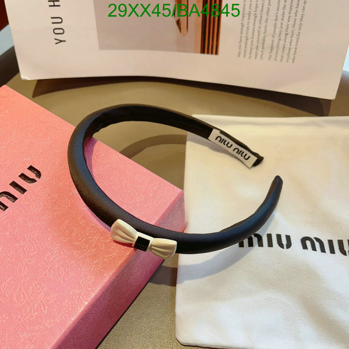 Headband-MIU MIU Code: BA4845 $: 29USD