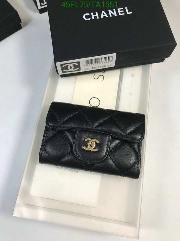 Chanel Bag-(4A)-Wallet- Code: TA1551 $: 45USD