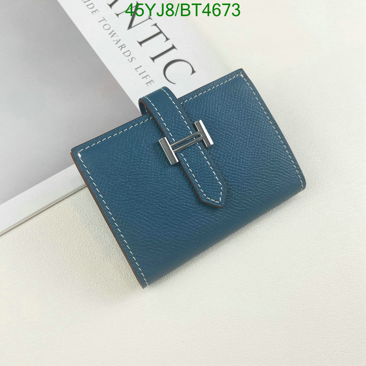 Hermes Bag-(4A)-Wallet- Code: BT4673 $: 45USD