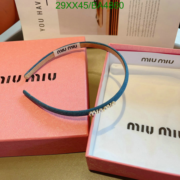 Headband-MIU MIU Code: BA4860 $: 29USD