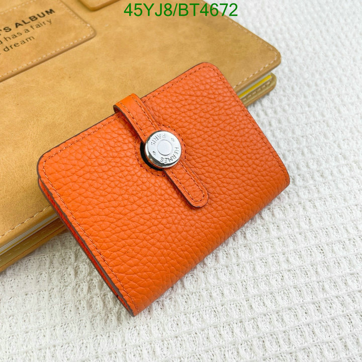 Hermes Bag-(4A)-Wallet- Code: BT4672 $: 45USD