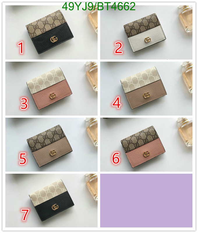 Gucci Bag-(4A)-Wallet- Code: BT4662 $: 49USD