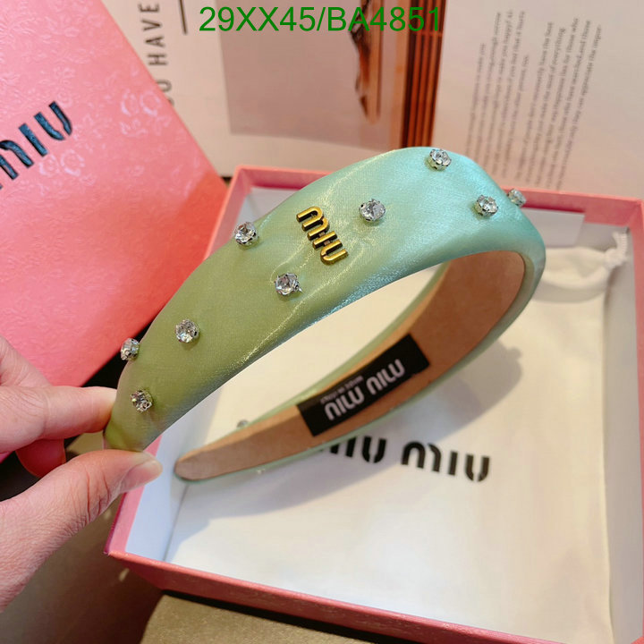 Headband-MIU MIU Code: BA4851 $: 29USD