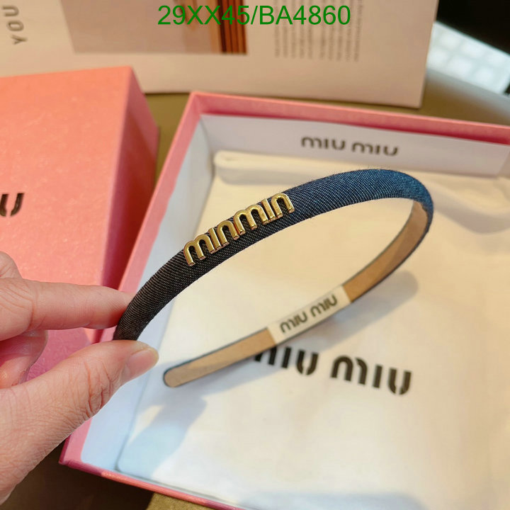 Headband-MIU MIU Code: BA4860 $: 29USD