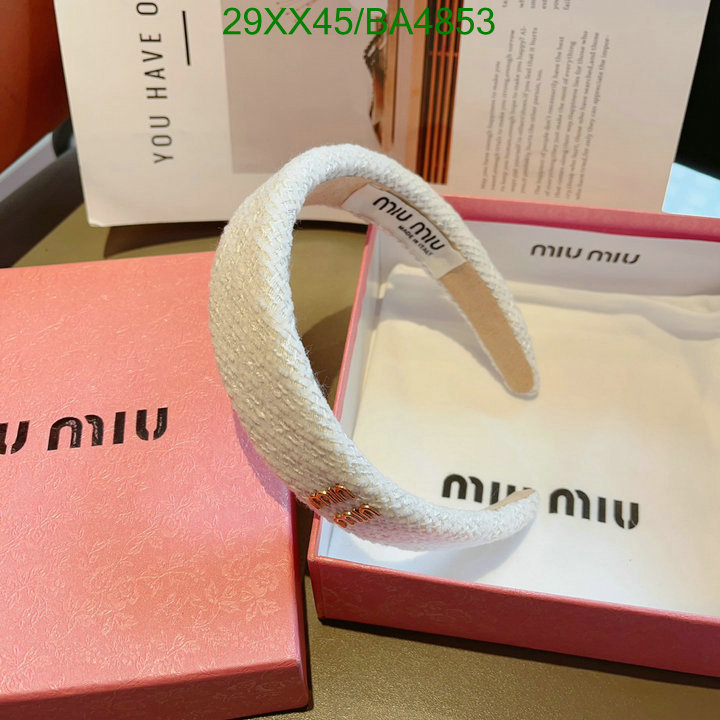 Headband-MIU MIU Code: BA4853 $: 29USD