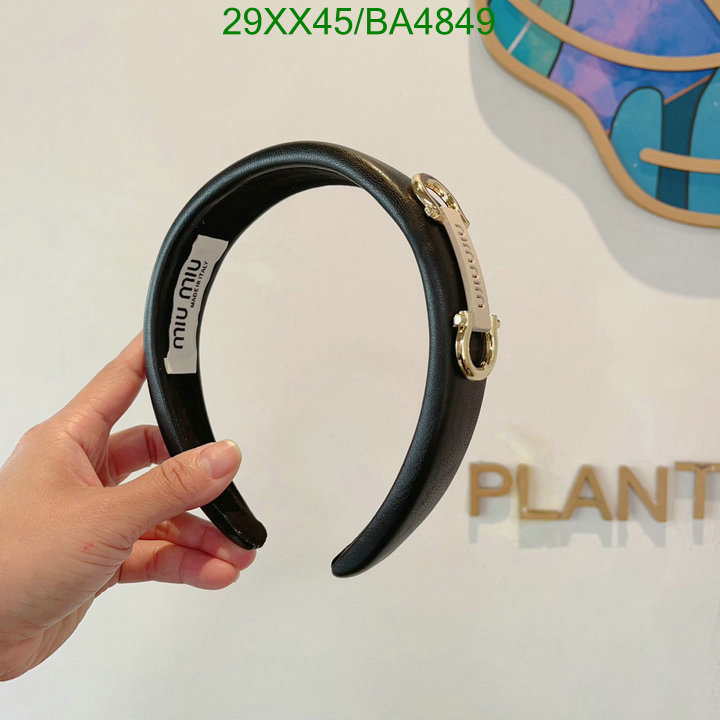 Headband-MIU MIU Code: BA4849 $: 29USD