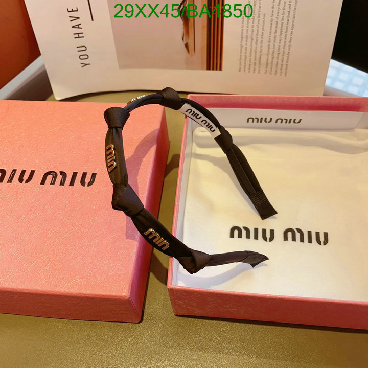 Headband-MIU MIU Code: BA4850 $: 29USD